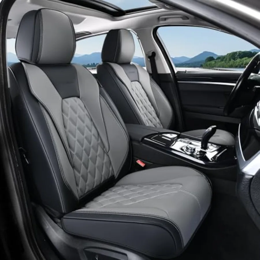 

Faux Leather Seat Covers for Cars 2 Pack Waterproof Universal Car Seat Covers Carseat Cover Car Seat Protector Car Seat Cushion