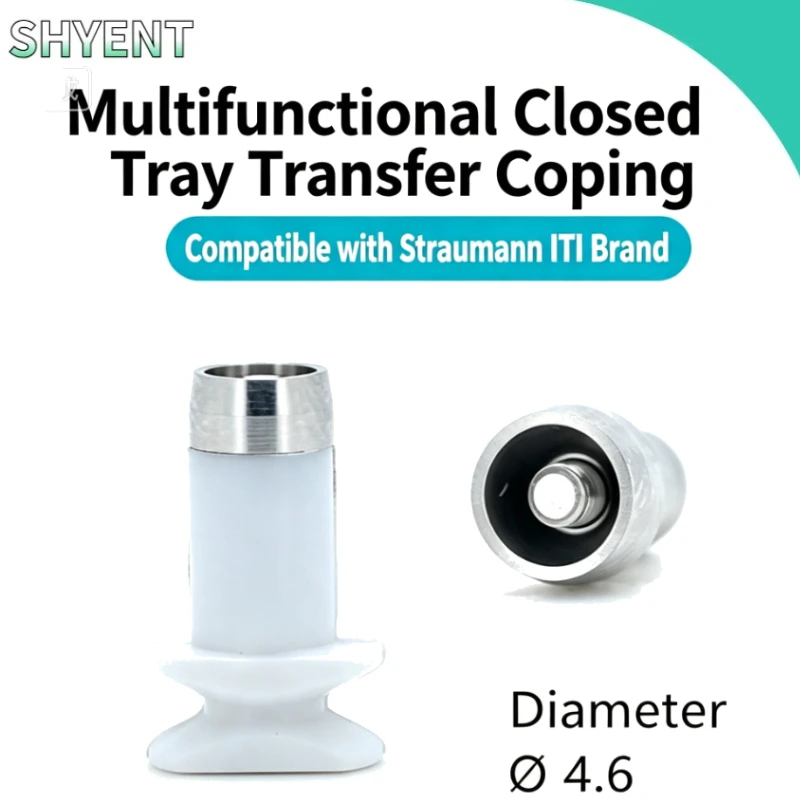 Dental Closed Tray Transfer Coping 4.6mm Straumann ITI Titanium Impression Post Third Party Lab Implant Custom Repair Fitting