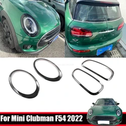 For Mini Cooper Clubman F54 2022 ABS Headlight Taillight Frame front Rear Lamp Ring Decorative Cover Stickers Car Accessories