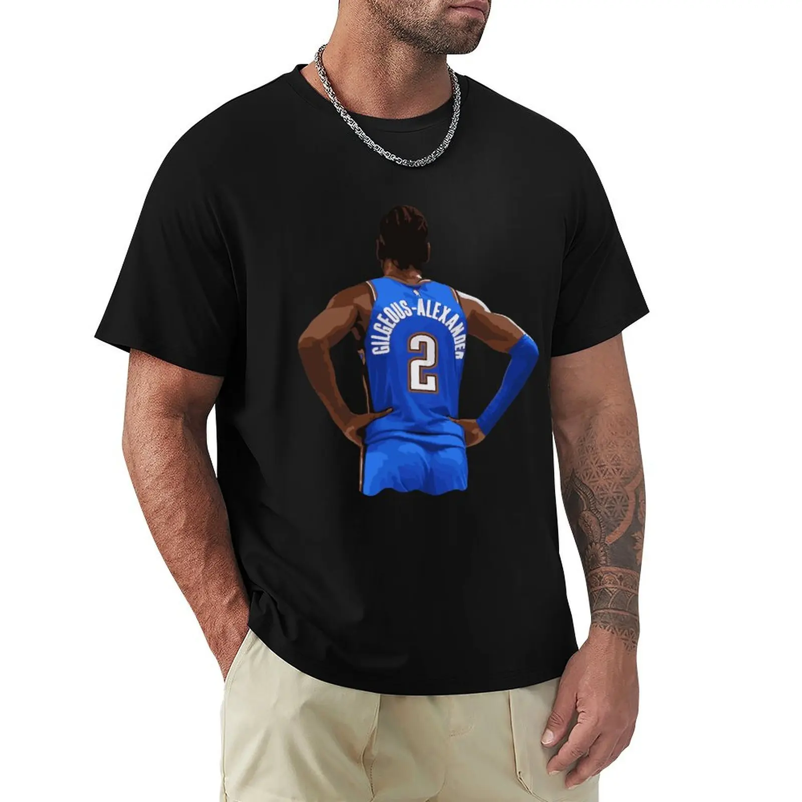 

Shai Gilgeous-Alexander 2 Basketball T-Shirt Casual Streetwear Short Sleeve Tee