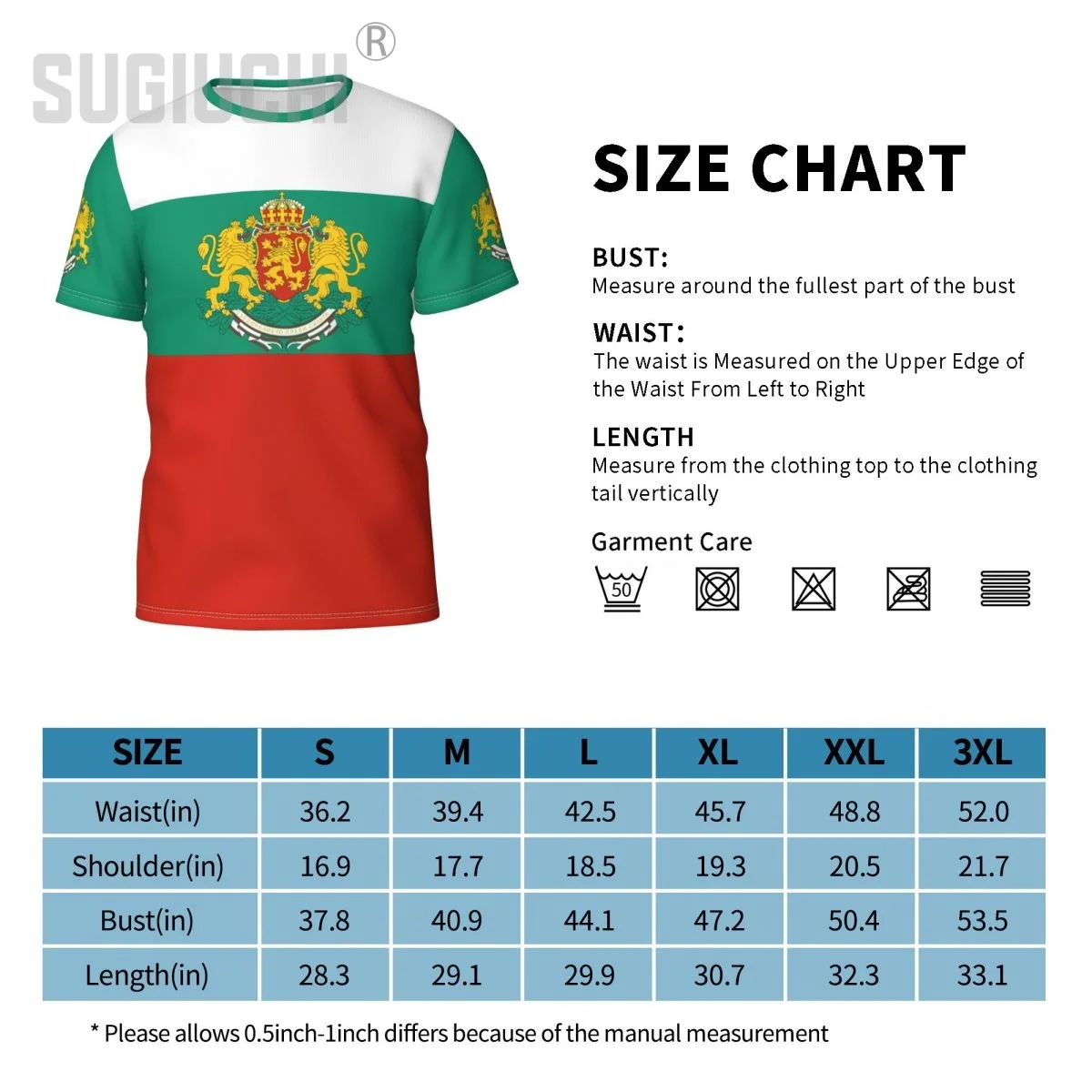 Custom Name Number Bulgaria Flag Emblem 3D T-shirts For Men Women Tees team Clothes Soccer Football Fans Gift T shirt - view 6