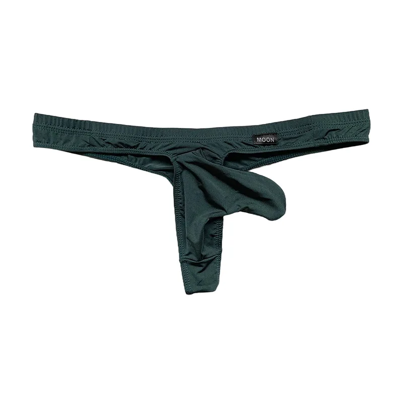 

Men's Thin Ice Silk Thong Brief Style Underwear Comfortable Breathable Lightweight Boxer Briefs T-Pants