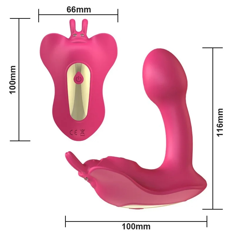 Schmetterling Silikon Vibrator Tragen Männlich Weiblich Masturbator Hinterhof Vibro-ei Erwachsene Sex Spielzeug für Paare Sexy Weibliche