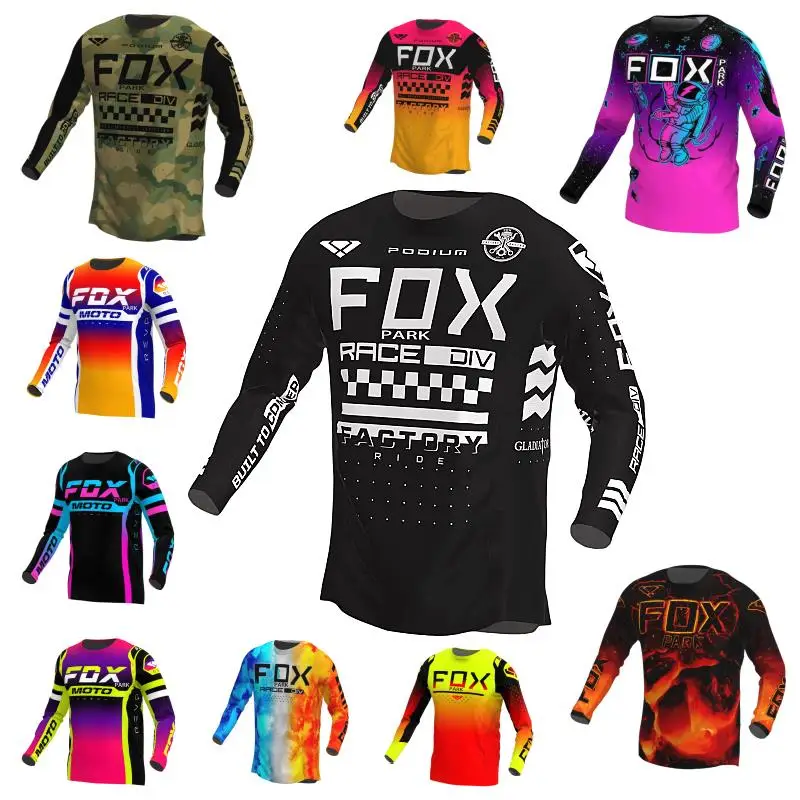 Fox park Cycling Sweatshirt Motorcycle Mountain Racing Team jersey, descent jersey, MTB, off-road, DH, MX, motorcycle