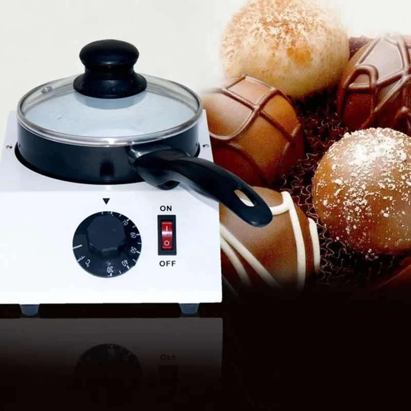 220V 40W Electric Chocolate Melting Furnace Chocolate Melter Stove Machine Melting Pot Single Cylinder