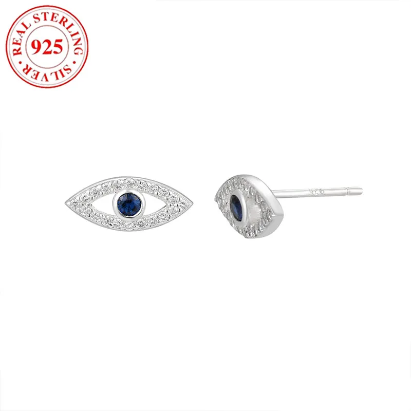 

S925 Silver Devil's Eye Women's Earrings Hypoallergenic Suitable for Gifts