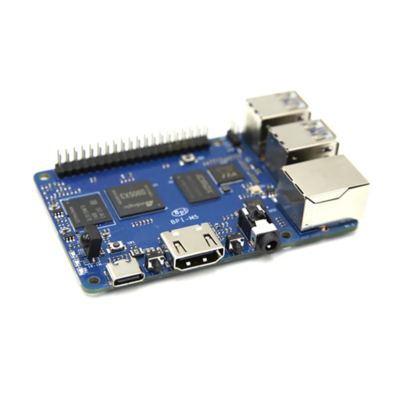 Para banana pi bpi m5 placa de desenvolvimento + caso 4gb lpddr4 + 16g emmc s905x3 executar android 9.0 e linux