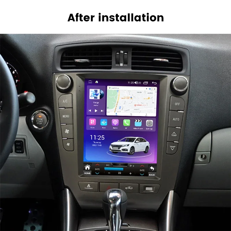 Android 13 9.7inch Car Radio For Lexus IS IS250 IS300 IS350 2005-2011 For Tesla Style GPS Wireless Carplay Android Auto GPS Navi