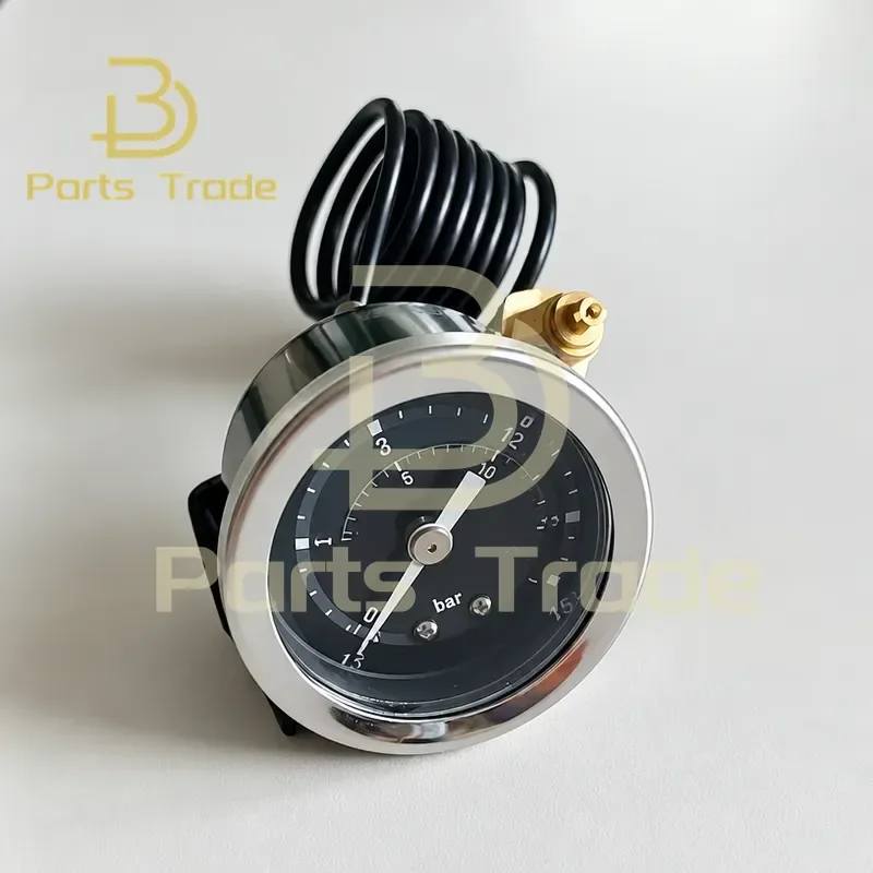 For Y40 Milk Foam Machine Pressure Gauge High Temp Capillary Coffee Steam Boiler 4BAR Thread 2 Points