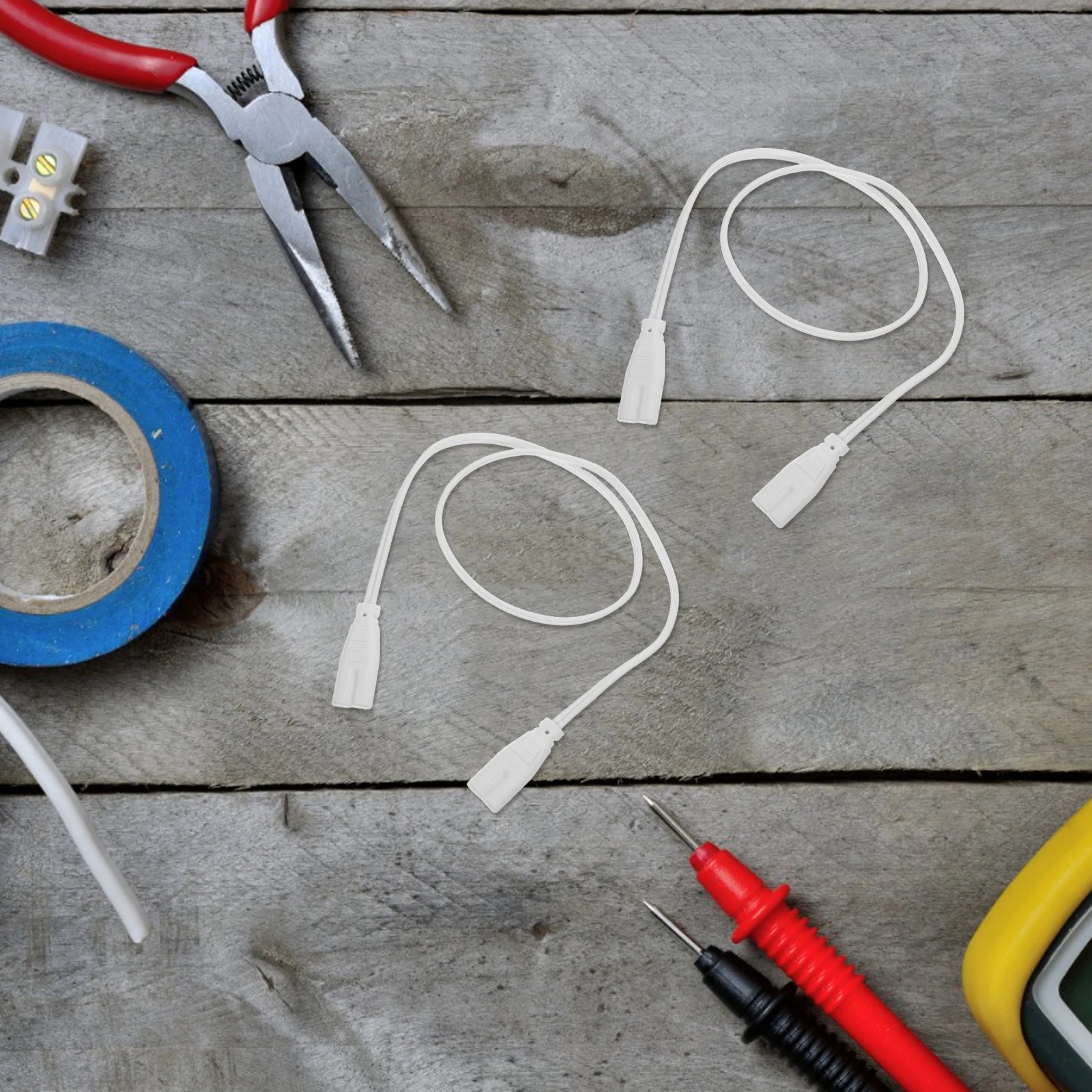 

10 Pcs Lamp Connection Line Cord Connector Wire with Plug Appliance Cable for LED Lights Replacement Bracket Tube Flat