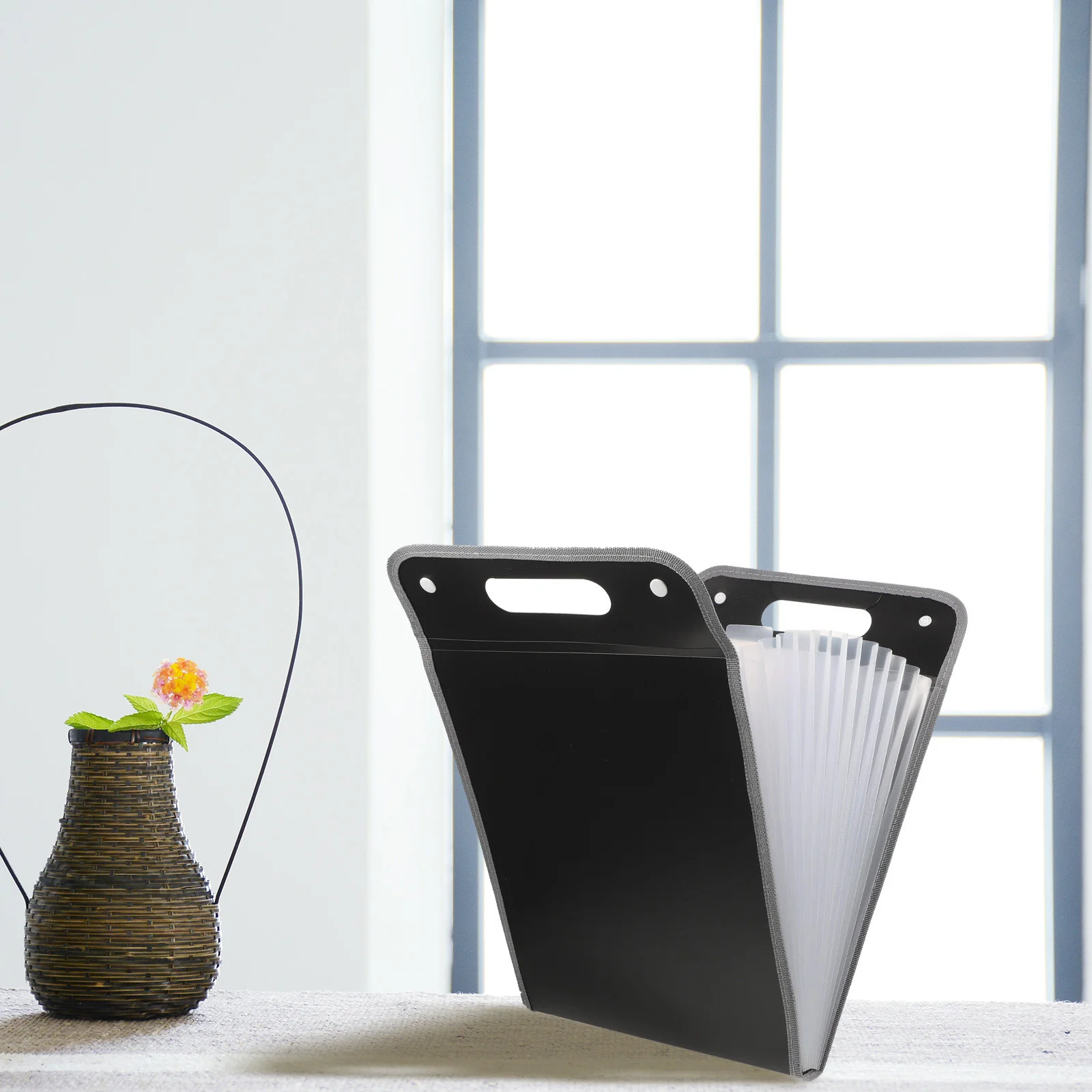 

Large Capacity Storage Pouch Multi-Layer Document Organizer Portable Folder For Office Study Waterproof Sorting File Bag