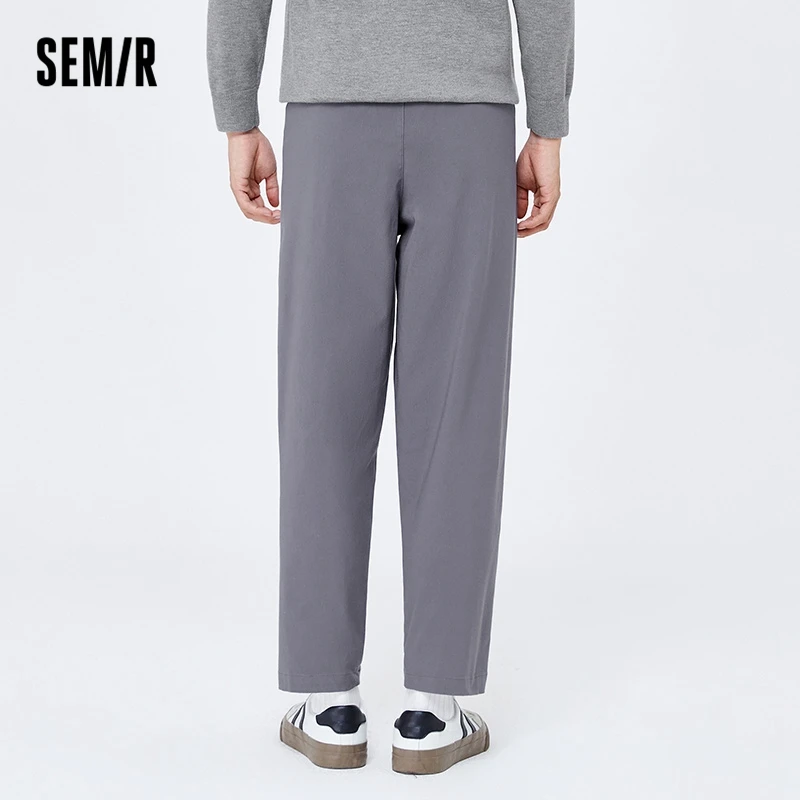 Semir Casual Pants Men 2023 Winter New Relaxed Daily Business Commuter Tapered Pants Stretch