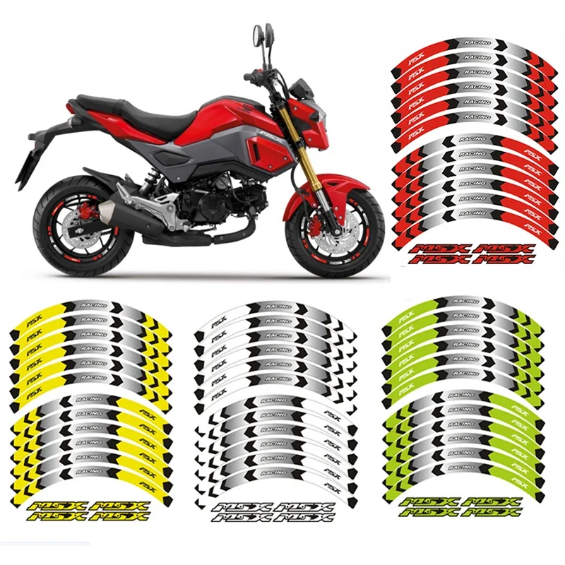 

Полосы обода колеса наклейки лента наклейки для HONDA MSX125 SF MSX 125 Grom 2013-2021