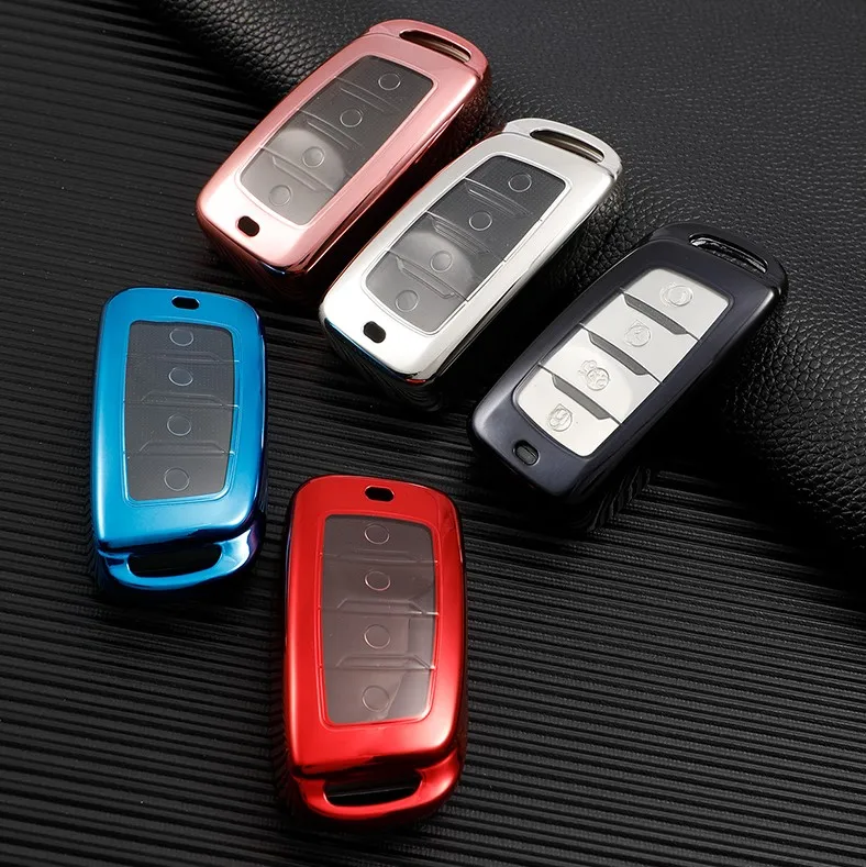 ТПУ чехол для автомобильного ключа чехол для Changan CS85 CS35 Plus CS25 CS95 CS85 Coupe Автомобильный Держатель смарт-пульт дистанционного управления аксессуары для автостайлинга