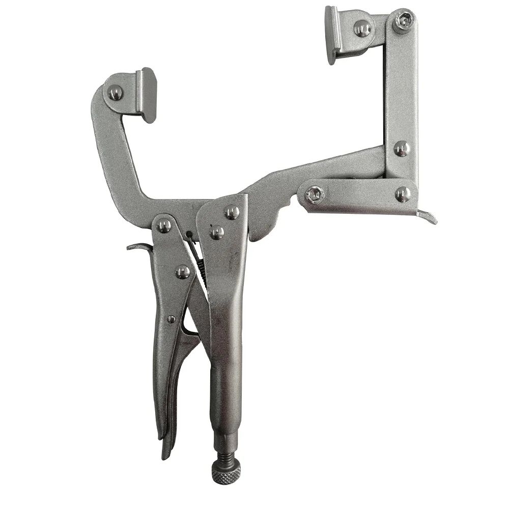 10 inch C-Clamp 4-Point Locking Pliers Quick Adjustable Width of C-Clamp Holding from 2in. To 5in. Locking Pliers