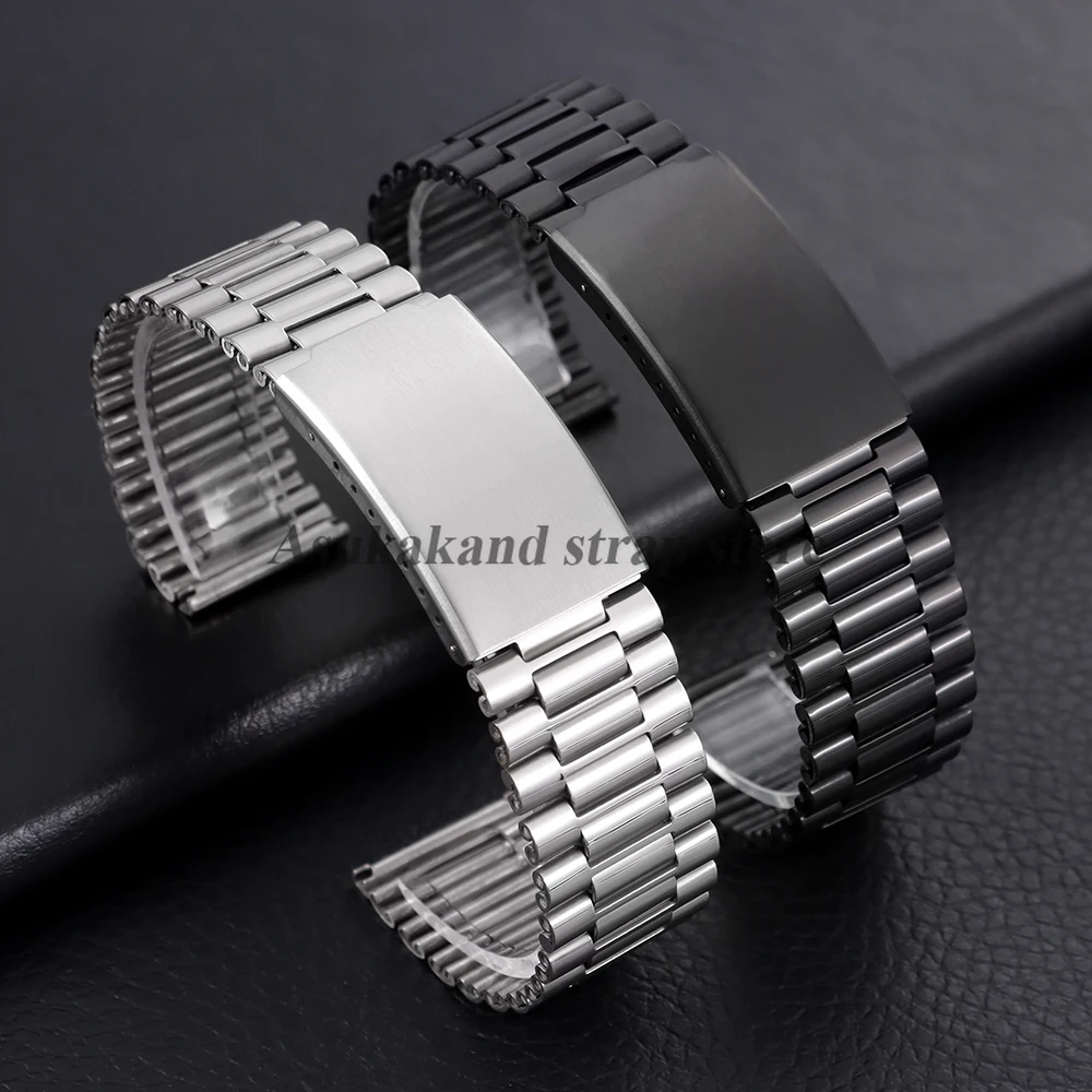 Metal Watchstrap 18mm 20mm 22mm for Rolex for Seiko Stainless Steel Bands for Smartwatch Universal Men Women Watch Accessoriess image 4