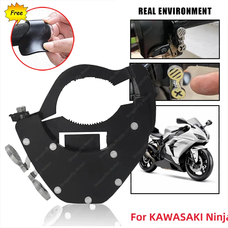 

Cruise Control Lock Improved Safety Stainless Steel Control Cruise Control For Kawasaki Ninja 400 650 300 250 250R Ninja H2 ZX14
