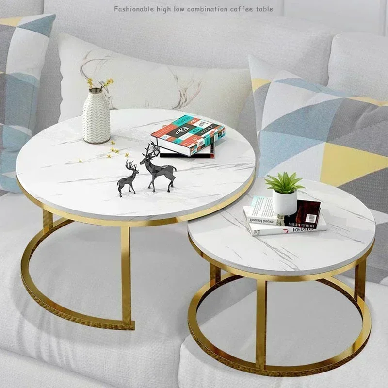 Modern Living Room Coffee Table, White Low Entryway Table, Aninhamento Design, varanda e quarto, mobiliário nórdico