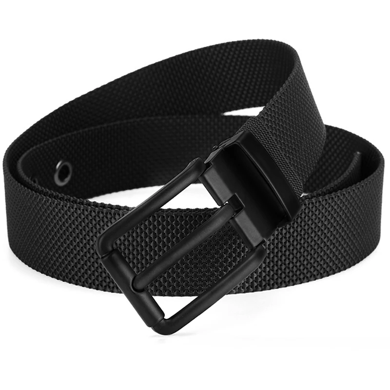 Men\'s Belt Fashion Nylon Canvas Belt Outdoor Casual Belt Alloy Needle Buckle Ideal Gift Choice