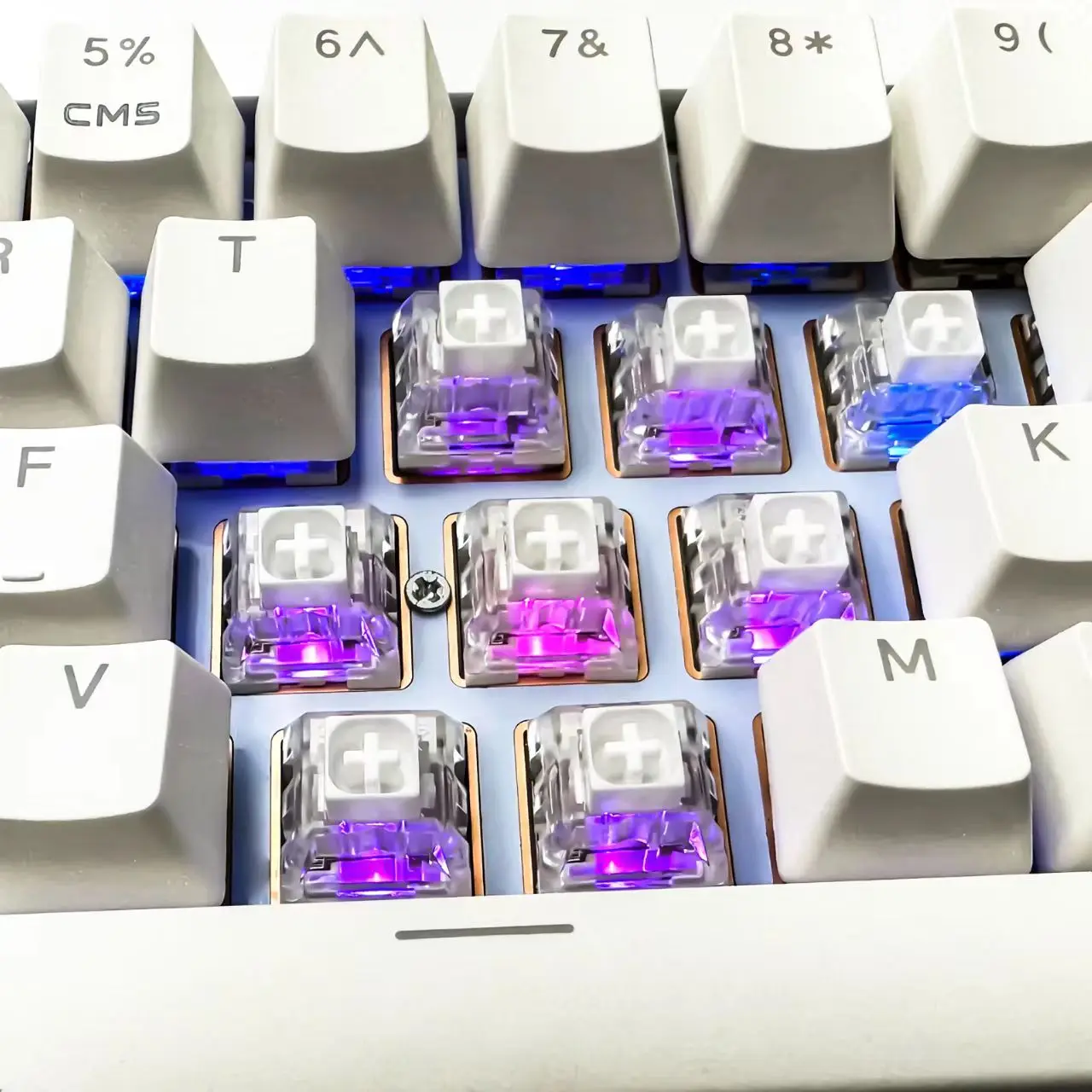 Kailh Box White Pro Switches for mx Mechanical Keyboard,3-Pin Thick Clicky/Firm Response/Gaming/RGB/Crisp Sound Switches