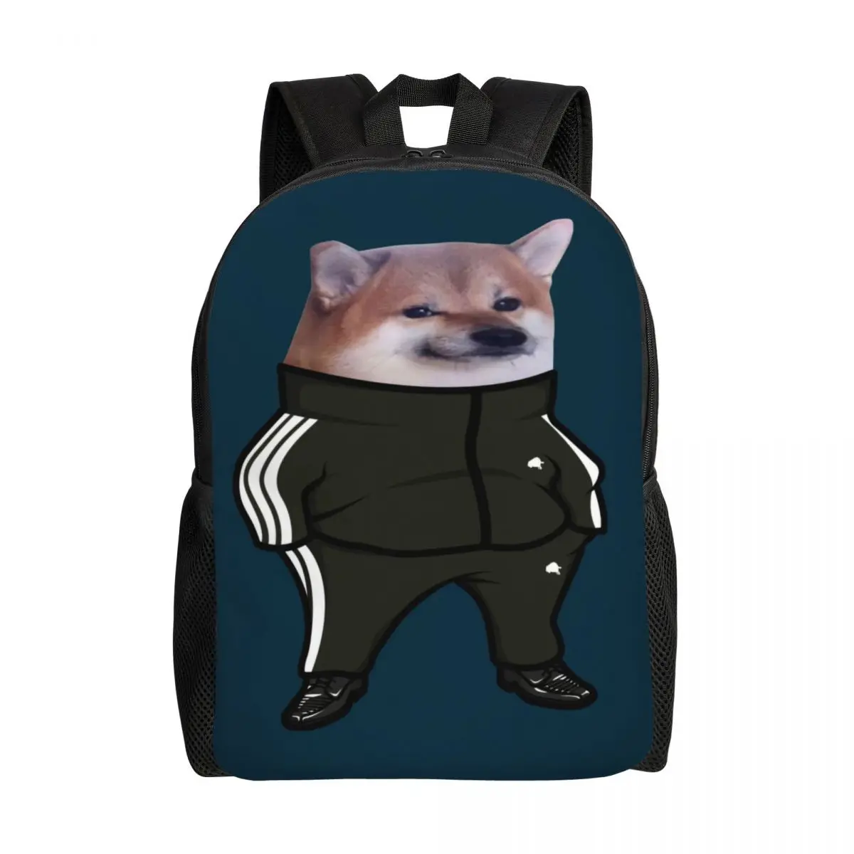 Cheems Doge Shiba Inu Meme Backpack for Men Women Water Resistant College School Bag Printing Bookbag