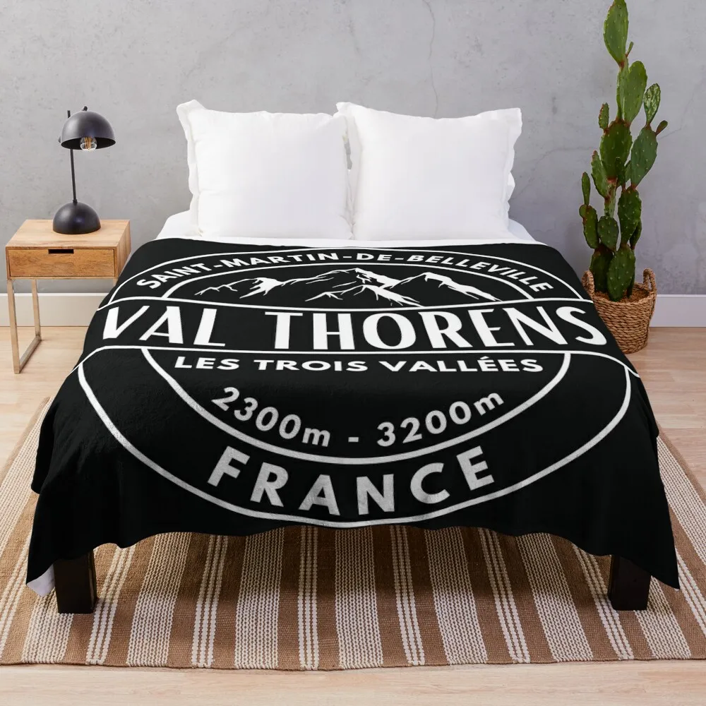 Val Thorens - Les Trois Vallées - France Throw Blanket Weighted Luxury St Blankets