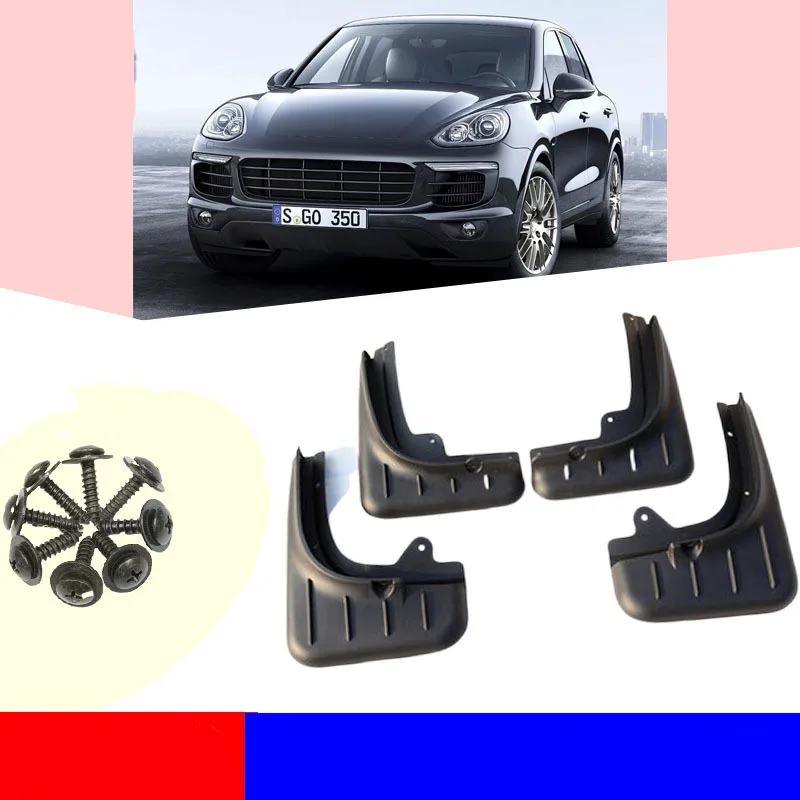 Tire Mud Guards Mudguards For Porsche Cayenne 92A 2011-2017 Car Mudflaps Mud Flaps Splash Guards Mudguards Styline Accessories