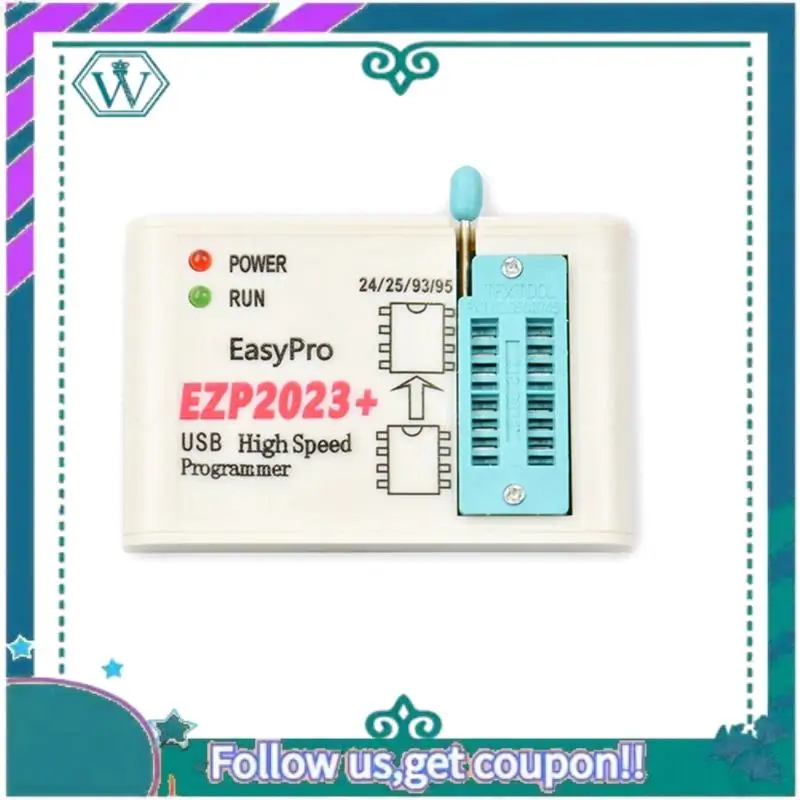 Verbesserter EZP2023+ Hochgeschwindigkeits-SPI-FLASH-Programmierer EZP2023 USB-Compiler-Kit, unterstützt 24/25/93/95 EEPROM 25 Flash Bios Chip