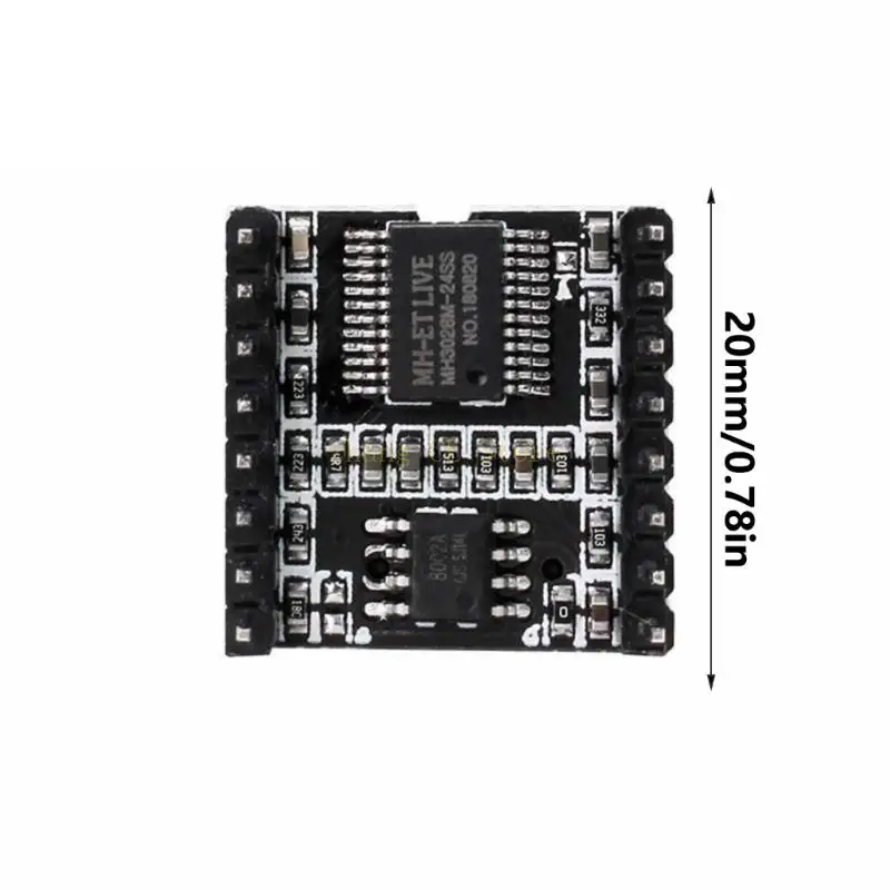 M5TD 3PCS لـ Dfplayer MINI MP3 MODULE TF CARD U DISK MINI MP3 DFPLAYER صوت بطاقة الصوت