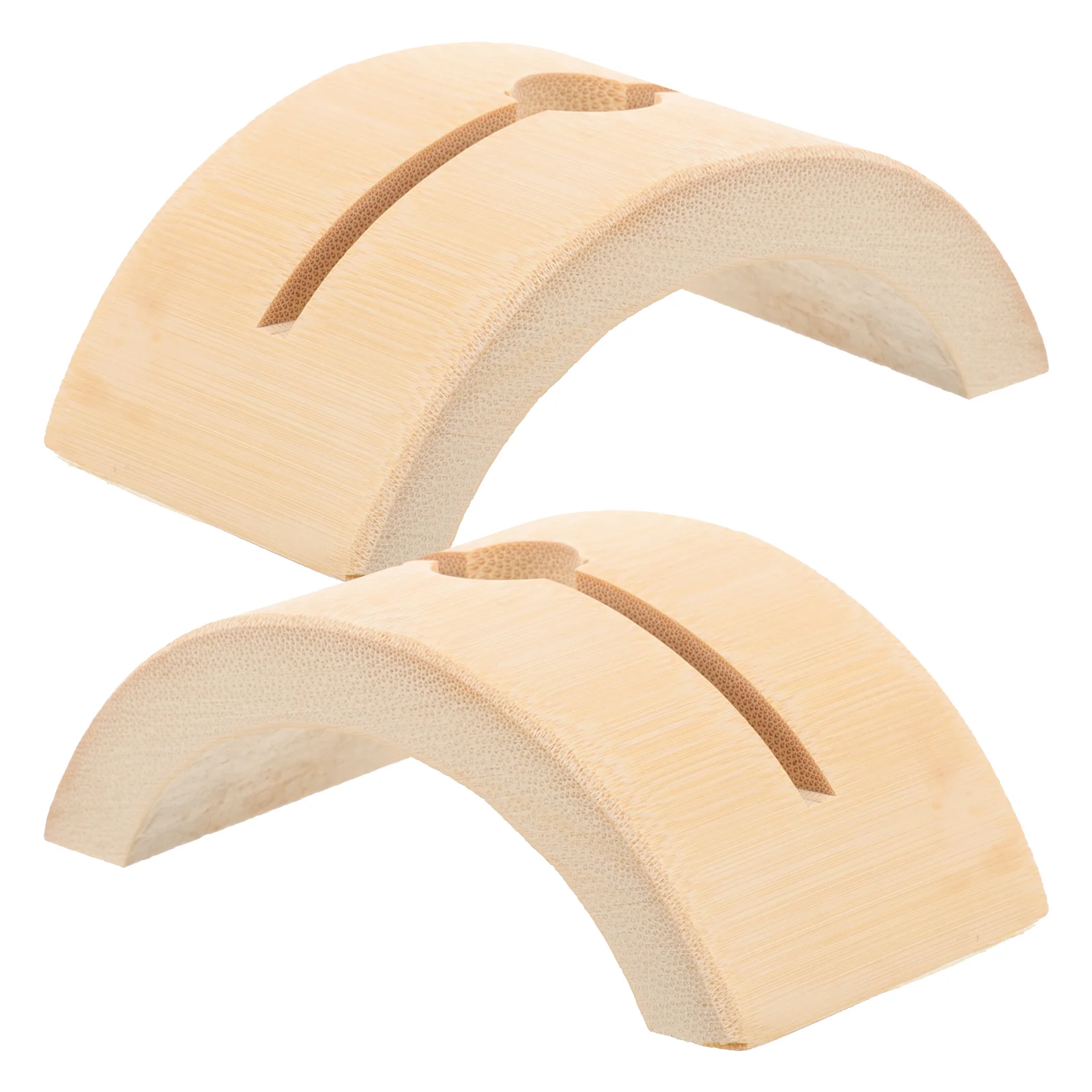 Estante para ventilador de mano japonés, accesorios plegables extraíbles (sin soporte grande de bambú), soporte de exhibición chino de madera, 2 uds.