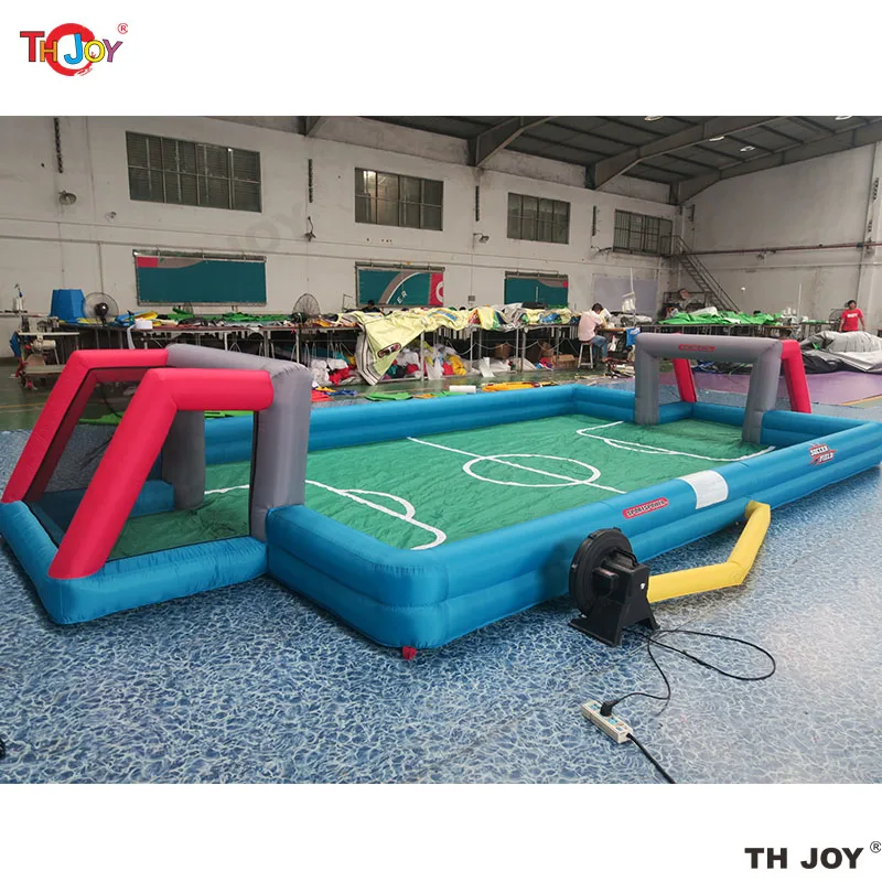 Free Air shipping! Outdoor Kids Inflatable Soccer Court Inflatable Football Pitch Backyard Portable Sport Arena For Sale