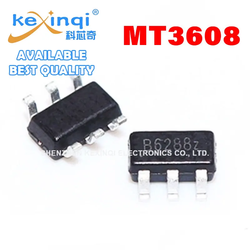 10PCS/LOT MT3608 TC3608H LN3608 Silk Screen B628 SMD SOT23-6 Mobile Power Chip IC