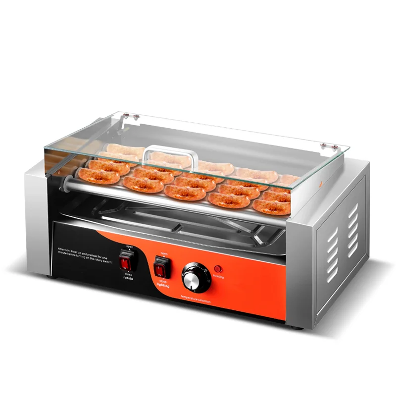 

Flip Top Hot Dog Machine Hot Dog Roller Grill Hot Dog Sausage Machine