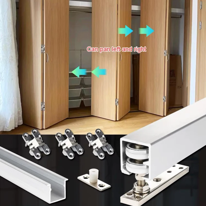 

Aluminum folding multi-angle system sliding door roller hardware hanging wheel