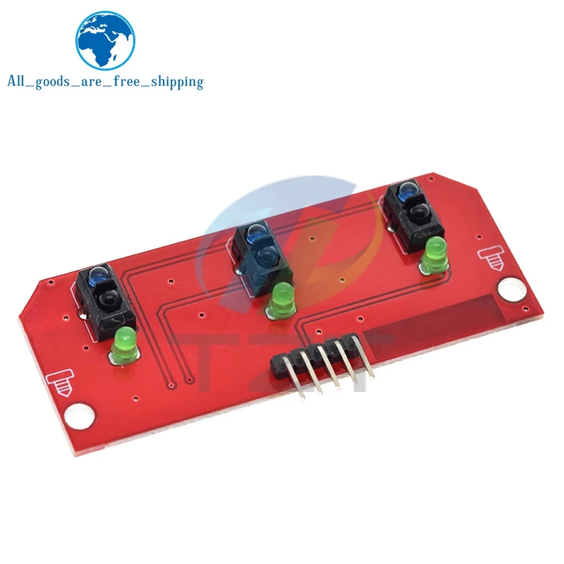 TZT Infrared Reflective Sensors Module TCRT5000 3-way Tracing/tracking Module Line Patrol Obstacle Avoidance Car Robot Module