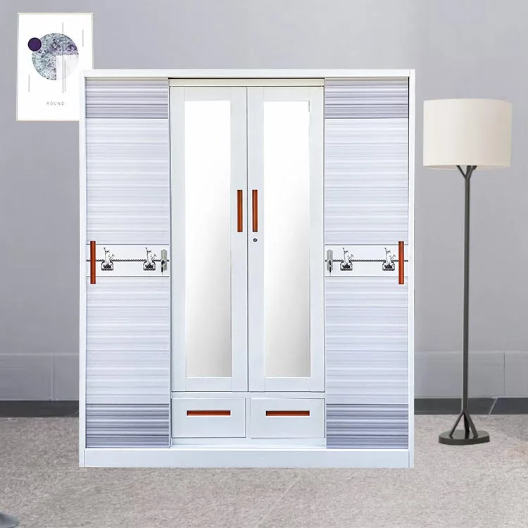 

Bedroom Furniture Steel Closet Wardrobe/Metal Iron Almirah/Small Wardrobe Designs