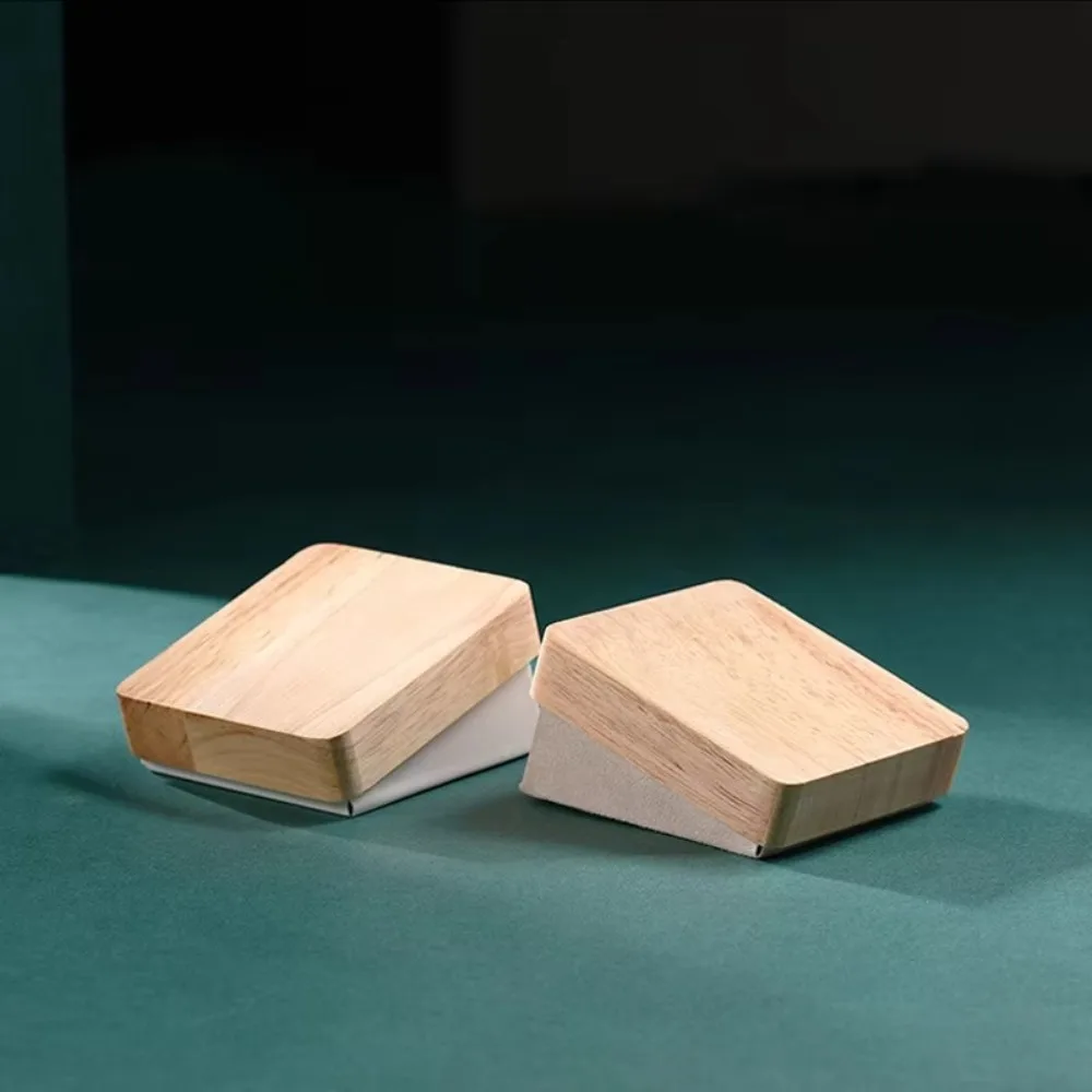 جديد خشبية قلادة عرض موقف بو المخملية المنحدر صواني صندوق عرض الرف النساء