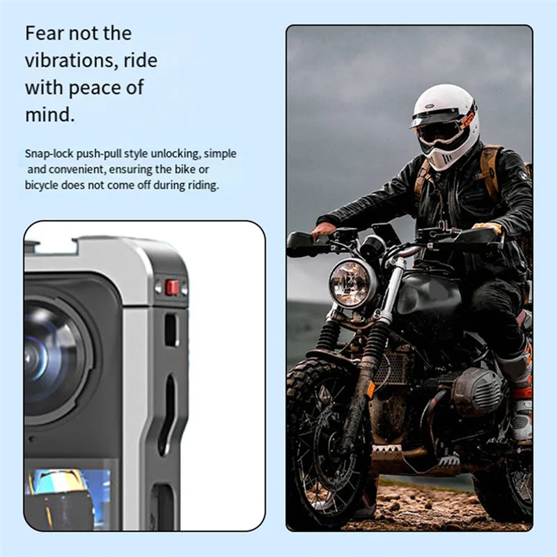 

【Buy It-Now!】Protective Frame Cage For Insta360 X5 With Cold Shoe Mount Housing Case For Insta 360 X5 Camera Accessories