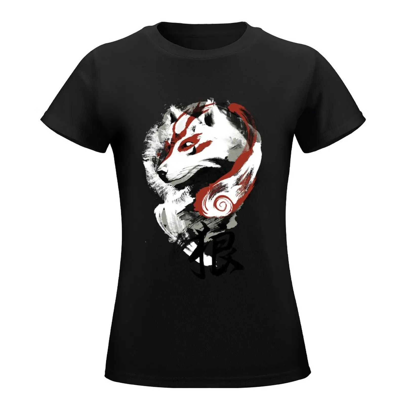 Wolf T-Shirt Short sleeve tee plus sizes lady clothes t-shirts for Women graphic tees funny