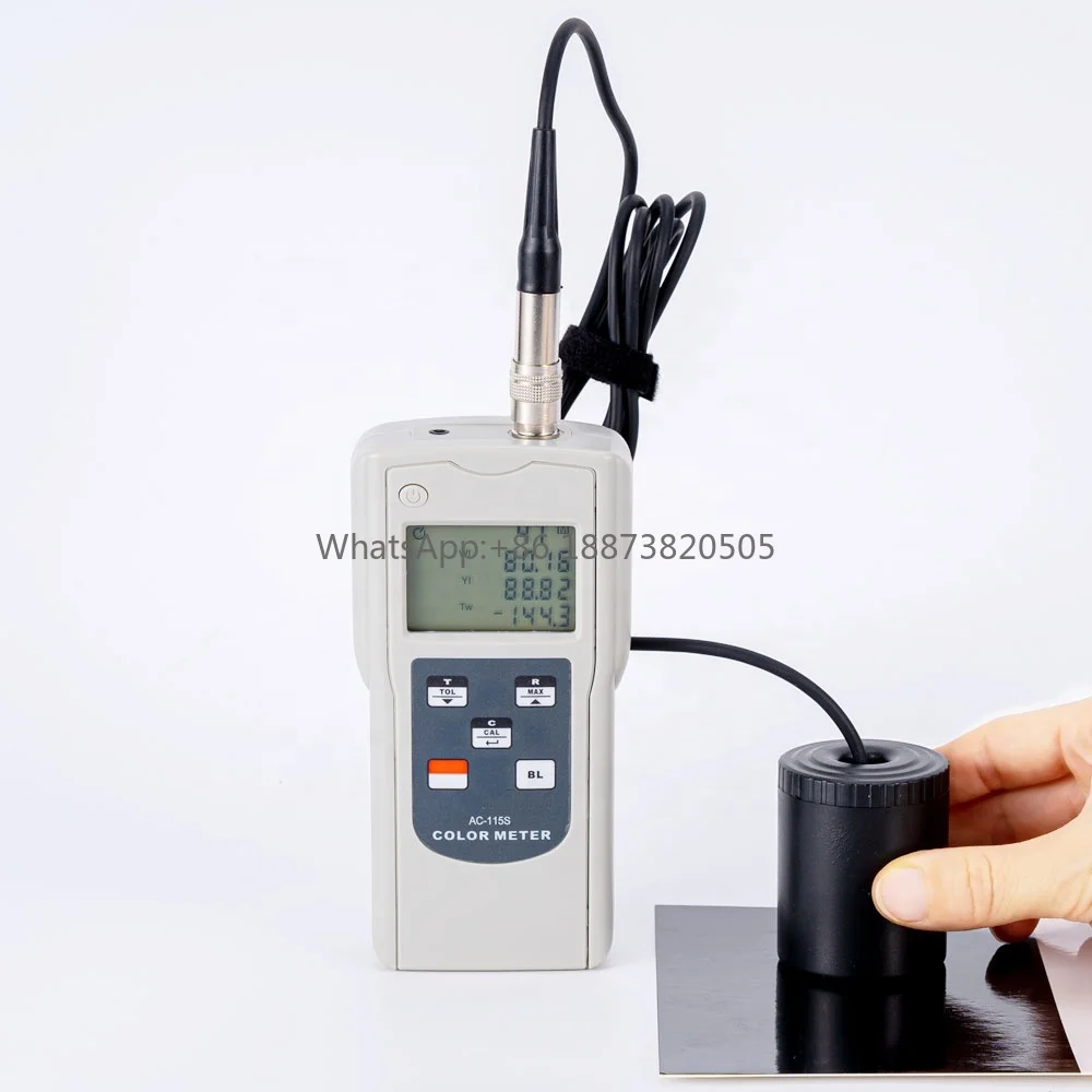 Digital Color Meter AC-115S Color difference Tester Colorimeters Measuring range L*: 5 to 100