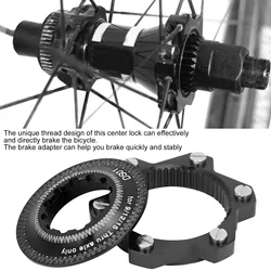 6 Bolts Disc Rotor Adapter, Bike Disc Brake Adapter, CNC Anodized Bicycle Center Lock Disc Rotor Adapter for Quick Brake