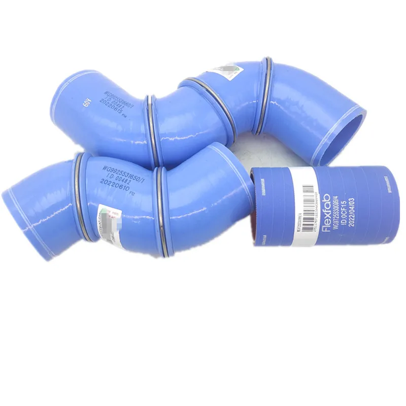 SINOTRUK HOWO T7H TX 용 유압 리타더 고무 호스, 입구 출구 연결 WG9925531650 WG9925531660 WG9725530099