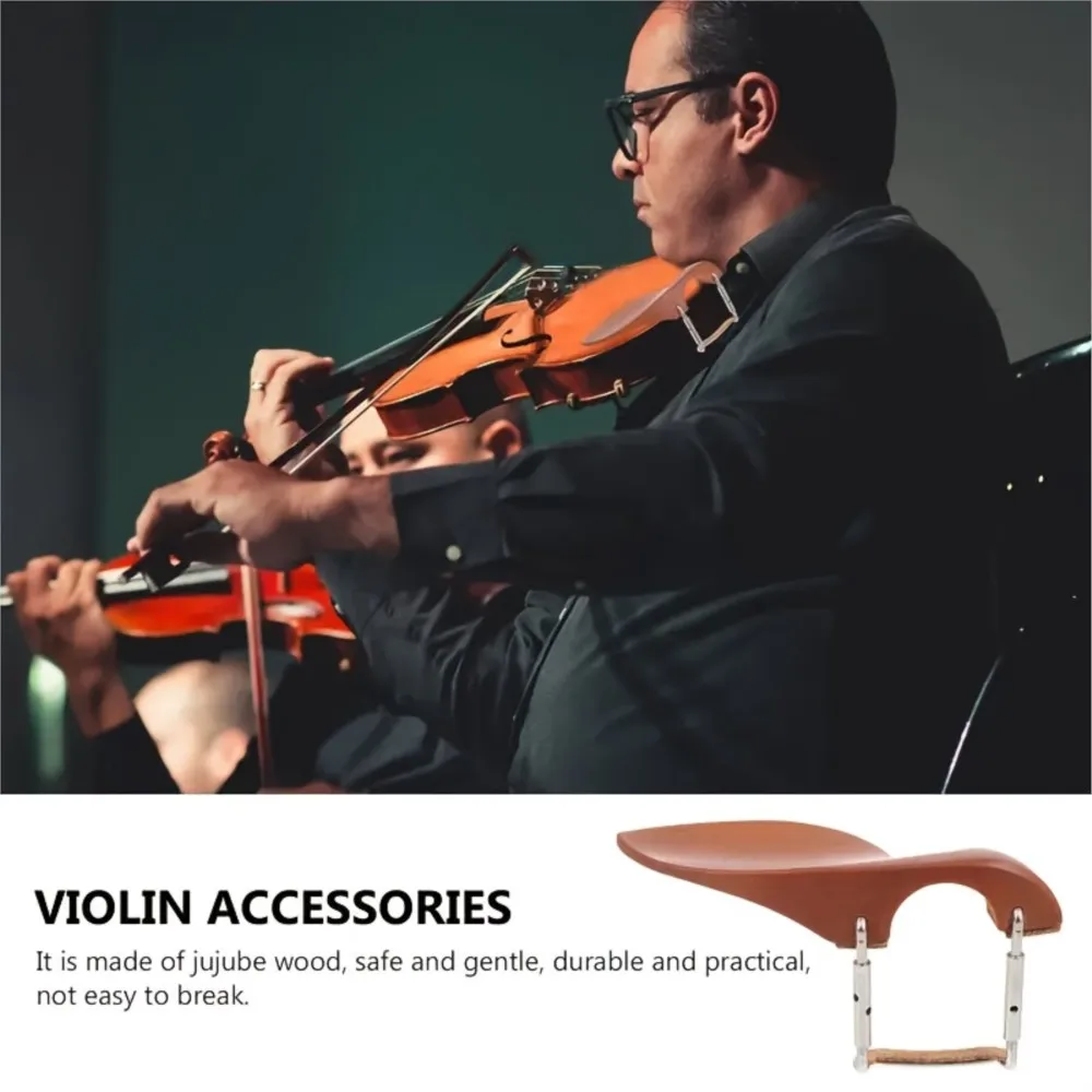 الخشب كمان الذقن بقية Chinrest ل 4/4 الكمان الأسود جودة عالية الآلات الموسيقية أجزاء الكمان الملحقات
