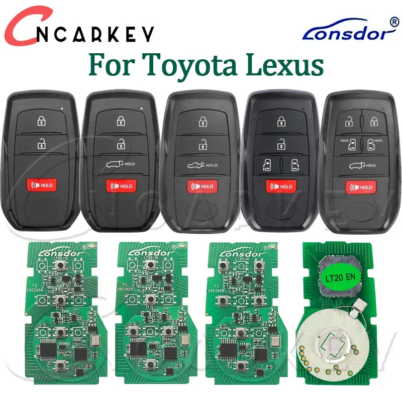 

Бесключевой Go Lonsdor для Toyota 2021-2024 Sienna Venza Tacoma Tundra BZ4X Smart Key 8A Поддержка чипа K518 K518ISE KH100 + Generate