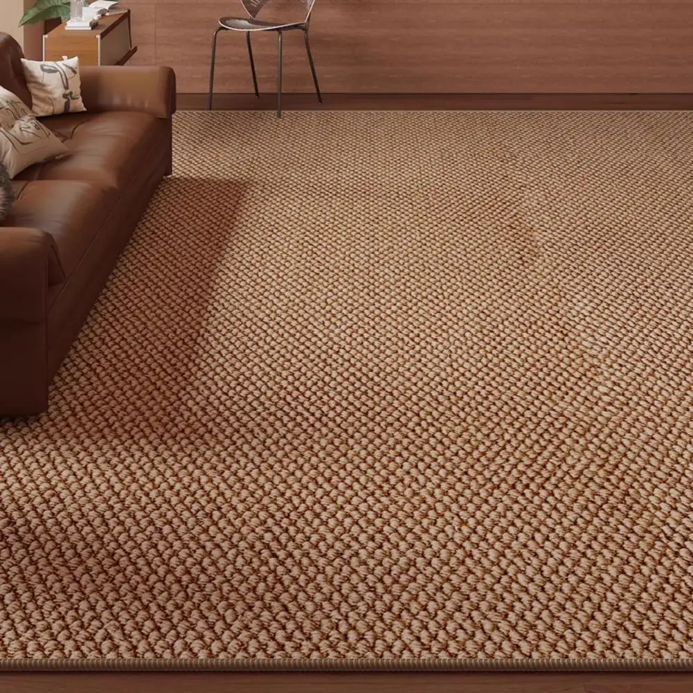 Non Slip Carpet Woven Area Rug Non-slip Braided Mat Rustic Boho Farmhouse Carpet for Room Bathroom Kitchen Decor Comfort Easy