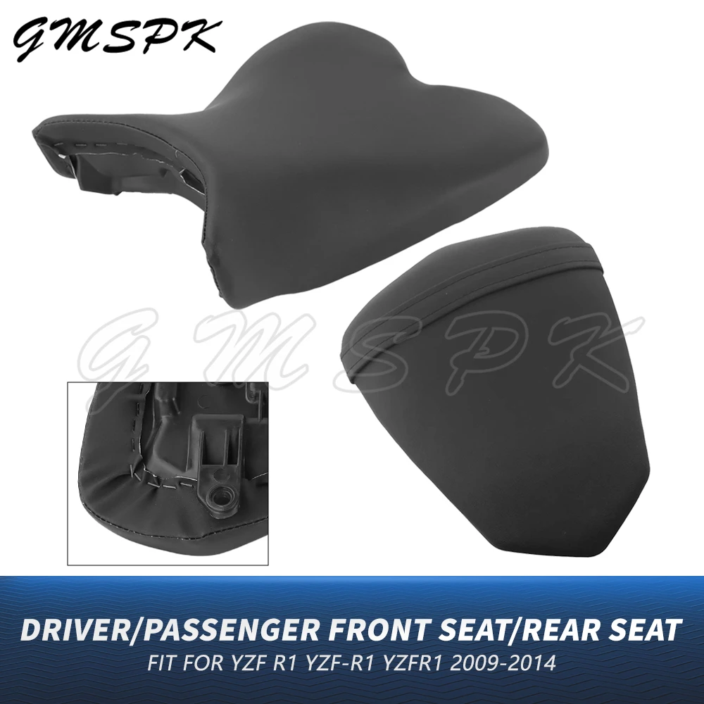 

Motorcycle Front Rider Driver Seat & Rear Passenger Seat Cushion Fit for Yamaha YZFR1 YZF-R1 YZF 1000 2009 2010 2011 2013 2014