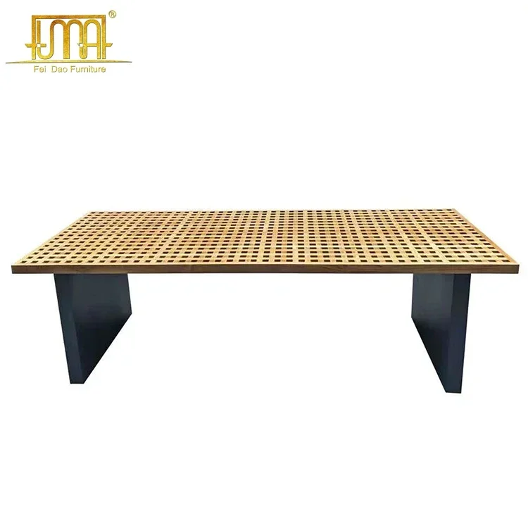 Outdoor Furniture Garden Teak Wood Aluminum Dining Table And Chairs