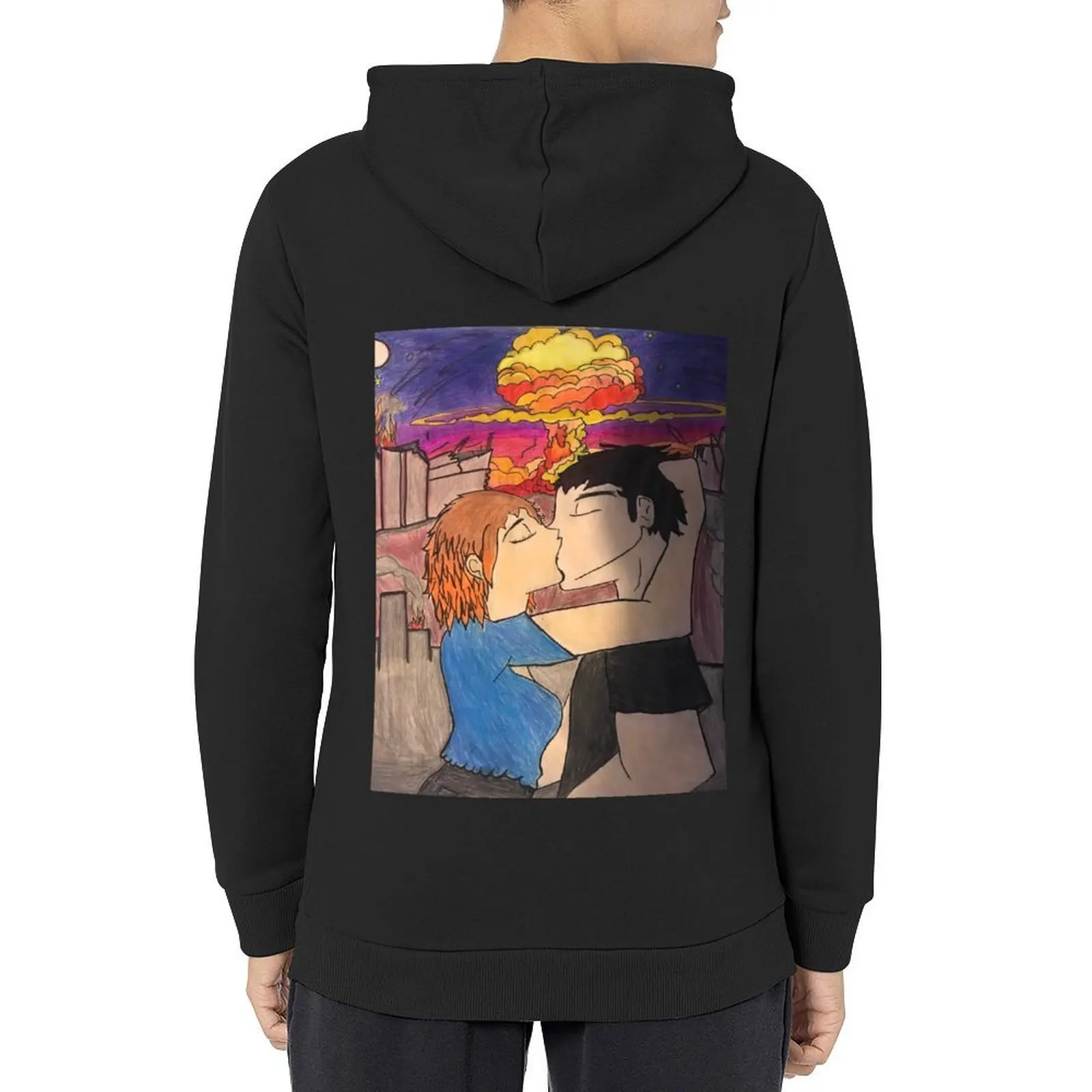 

Nuclear kiss Hoodie aesthetic clothing autumn new products anime clothes men's clothes hoodies for men