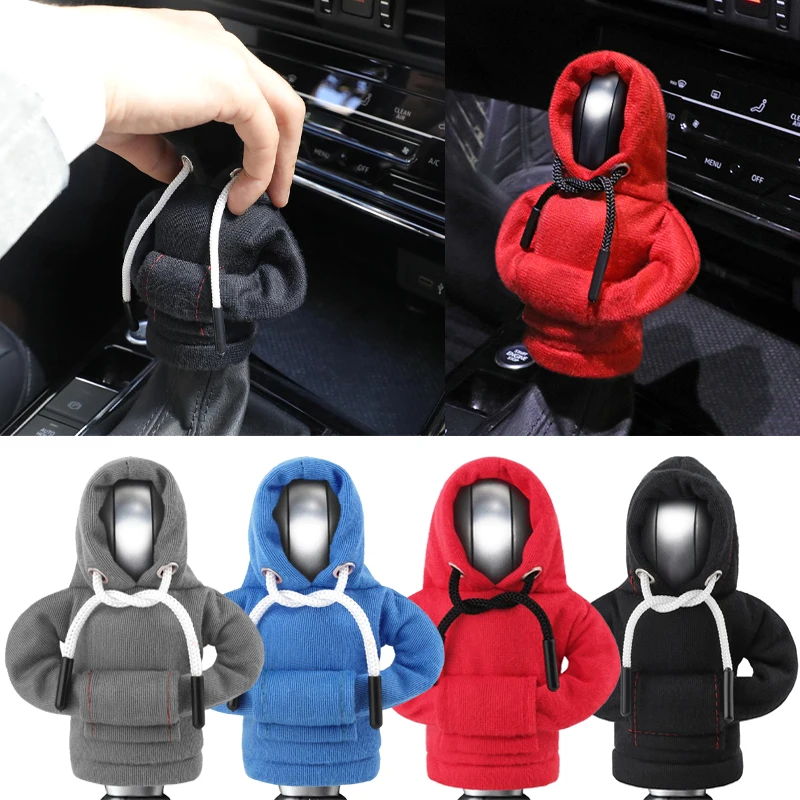 

Hoodie Car Gear Shift Cover Fashion Gearshift Hoodie Car Gear Shift Knob Cover Manual Handle Gear Sweatshirt Decorative Cover