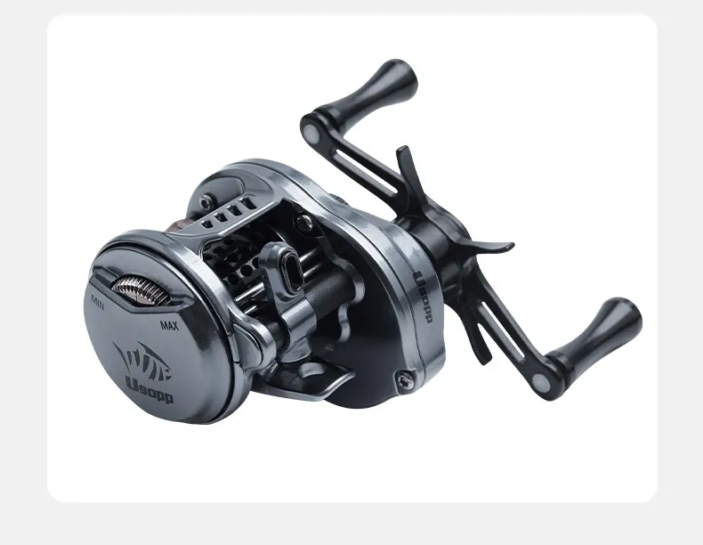 Leydun Neue Lysop-Baitcasting-Angelrollen, 125 g, ultraleicht, 7,6:1, Übersetzungsverhältnis 4,5 kg, Drag-Power-Köderwurfrolle, Baitcaster Tackle – Detail 17